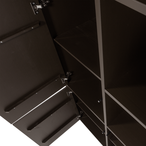 WOOOD opbergkast links Meggy - Grenen hout - Middenbruin - 215x108x40