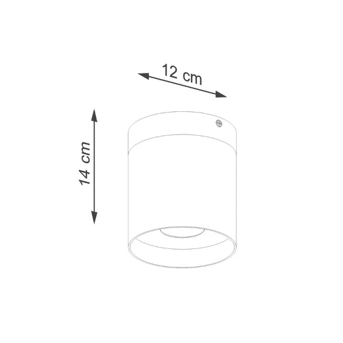 Sollux Lighting Plafondlamp RIF wit - 12x12x14cm