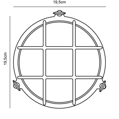 Nordlux Polperro Wandlamp Buiten | Ø19,5cm | E27 | IP64 | Messing | Seaside - vtwonen shop