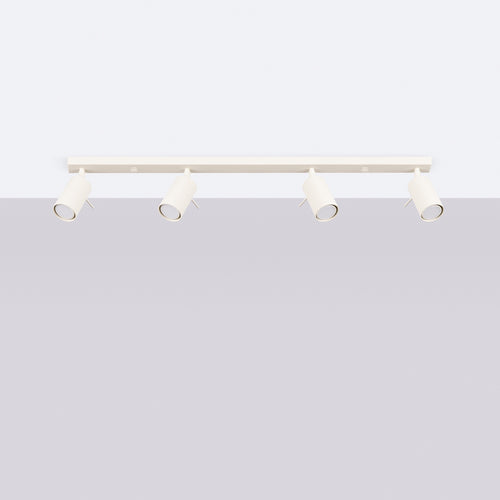 Sollux Lighting Plafondlamp RING 4L beige - 81x6x17cm