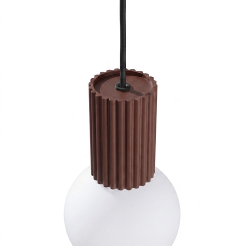 Sollux Lighting Hanglamp HALO 1 bruin - 12x12x120cm