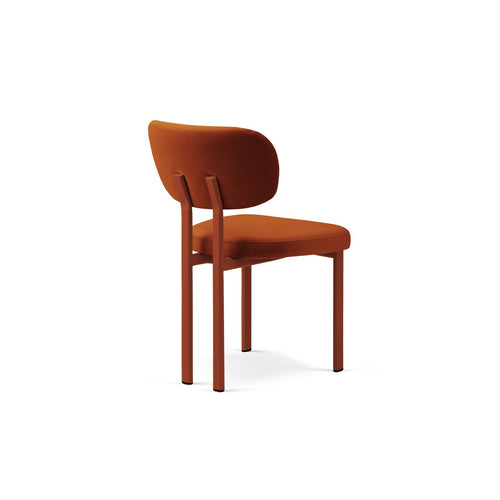 Set van 2 fluwelen stoelen Sam flueel kastanjebruin - 52x51x82cm