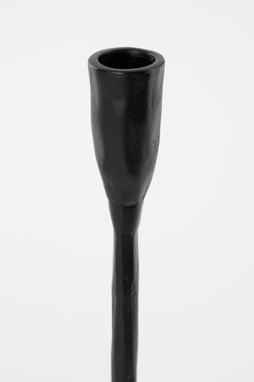 Mica Decorations Christy Kandelaar - L17 x B18 x H34 cm - Aluminium - Zwart - vtwonen shop