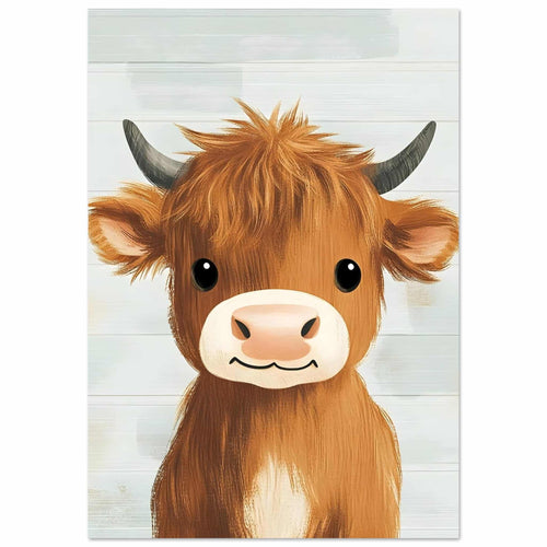 Artfulprints  Vriendelijke hooglander   poster 30x40 cm - vtwonen shop