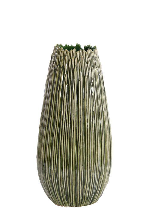 Light & Living vaas KOPRA - Ø24.5x52cm - groen
