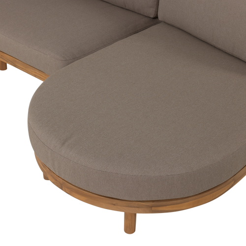 WOOOD loungeset tuin rechts Zinto - Metaal - Zand - 83x300x100