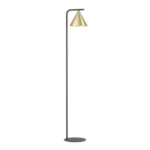 EGLO vloerlamp Narices - e27 - 162 cm - zwart/goud - vtwonen shop