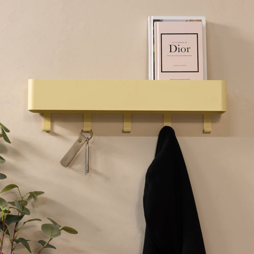 Spinder Design kapstok Dax Play 5 - Butter Yellow - 5 haken - Exclusief voor vtwonen! - vtwonen shop