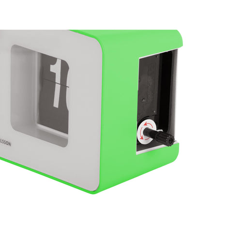 Karlsson wandklok Funky Flip - groen - 7x17.7x9.2cm - vtwonen shop