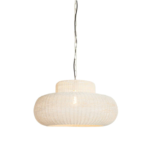Light & Living hanglamp Piedra - wit - Ø59cm - vtwonen shop