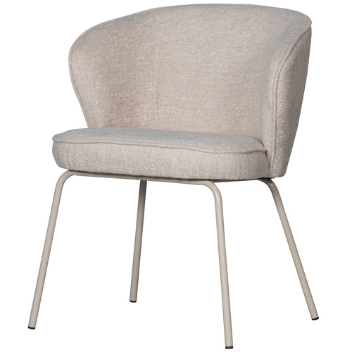 WOOOD eetkamerstoelen Admit - Polyester - Pebble - Set van 6 - vtwonen shop