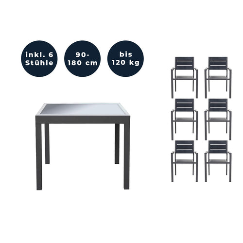 Home Deluxe Zitgroep VERANO MADERA Hoeveelheid: 7 stuks.