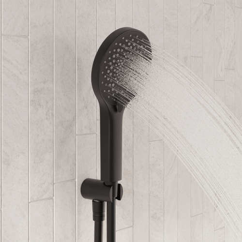LOMAZOO inbouwdoucheset Vayne - met thermostaatkraan & ronde handdouche - mat zwart