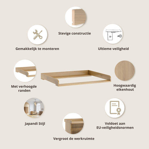 Petite Amélie Bladvergroter voor commode Japandi – Naturel - vtwonen shop