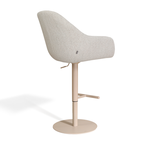 Nolon Niva-Mae tulp barkruk beige gemêleerd verstelbaar - beige poten