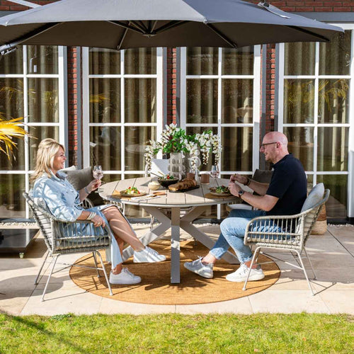 Garden Impressions tuinset Lucas - Tulli - valley sand - Ø148x75 cm - 6-delig - vtwonen shop