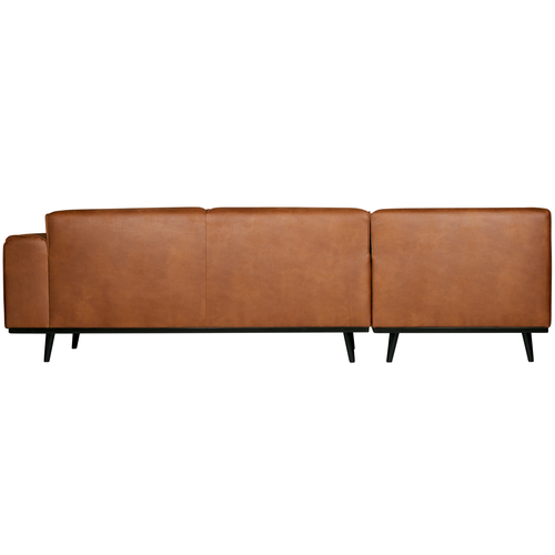 WOOOD hoekbank links Statement - Ecoleer - Cognac - 77x274x210 - vtwonen shop