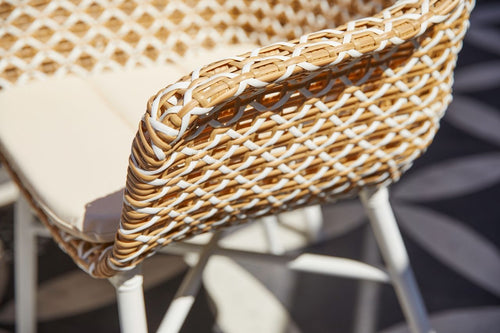 Hartman Tuinstoel Delphine - Beige Wicker - Zithoogte 43cm - vtwonen shop