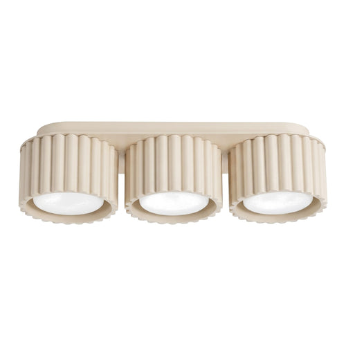 Sollux Lighting Plafondlamp AURA 3 beige Gx53 - 32,5x10x8cm