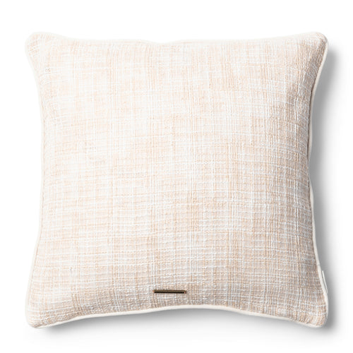 Rivièra Maison Whisper Tweed Pillow Cover 50x50 - Polyester - Wit - vtwonen shop