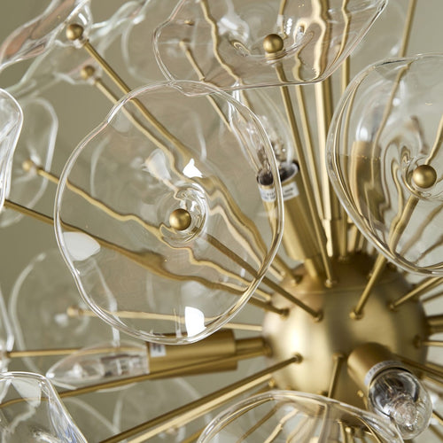 Calicosy - Kroonluchter DAHLIA - B60 cm - Gouden 60x60x60 cm