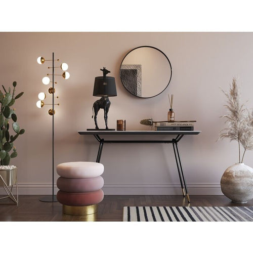 Kare Design Kruk Sandwich fluweel roze