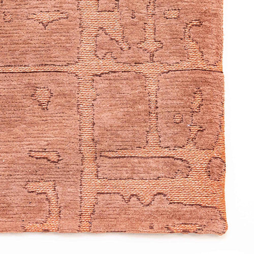 Louis De Poortere binnen & buiten machinewasbaar vloerkleed Structures Baobab van 70% gerecycled PET - roze - 170x235cm