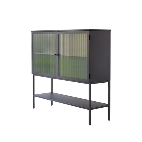 Tikamoon Metalen dressoir 120 cm - Zwart