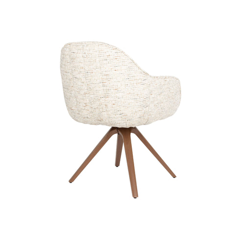Housecraft Living Batoul Eetkamerstoelen Armleuning Beige - Set van 2