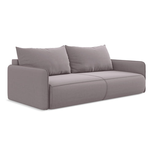 LaMiaSofa 3-zits slaapbank Palermo - velours - lavendel - 216x105x86