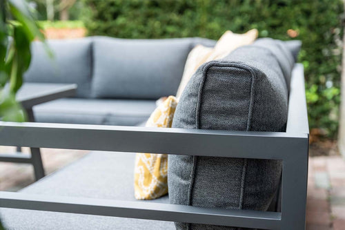 Bleco lounge-diningset - carbon black/reflex black - 7 personen - vtwonen shop