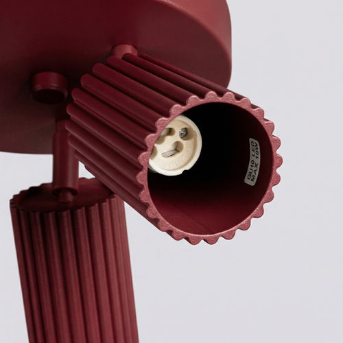Sollux Lighting Plafondlamp KARBON 3P bordeaux - 19,5x19,5x18cm