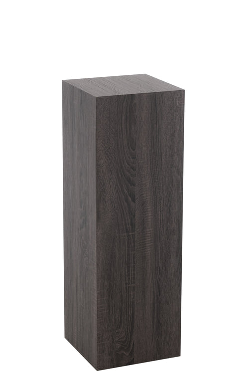 J-Line sokkel Rechthoekig - hout - grijs - medium