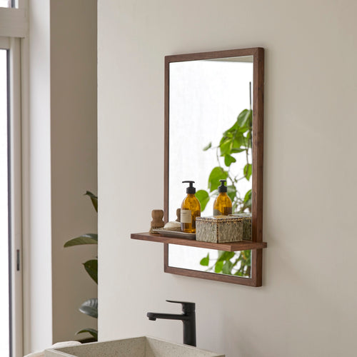 Tikamoon Spiegel van palissanderhout 75 x 45 cm - Bruin - vtwonen shop