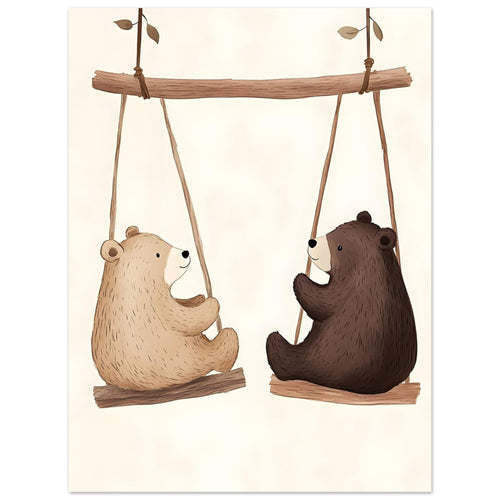 Artfulprints  Berenvriendjes   poster 30x40 cm - vtwonen shop