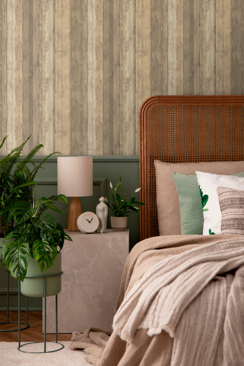 Sanders & Sanders behang houtlook beige en bruin - 53 cm x 10 m - 640053 - vtwonen shop