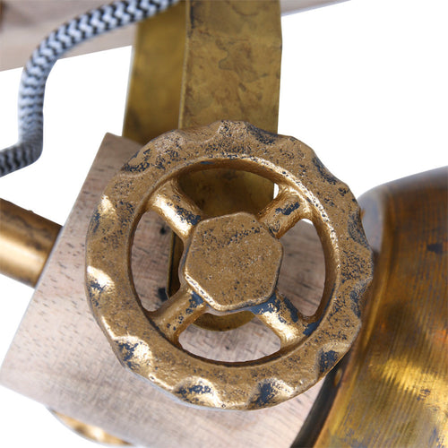 Mexlite spot gearwood - 2 lichts - 32x 17 cm - brons - vtwonen shop