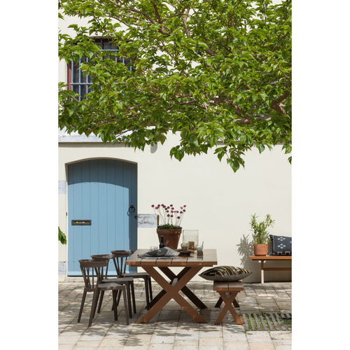 WOOOD tuinstoelen Bliss - Plant Fiber - Bruin Melange - Set van 6