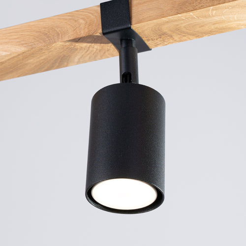 Sollux Lighting Plafondlamp FAGER 3 zwart - 54x6x17,2cm