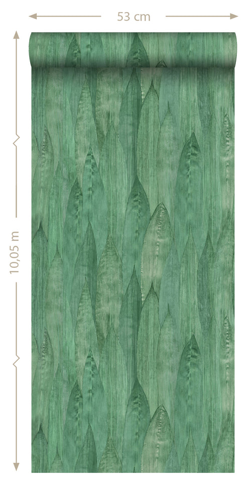 ESTAhome behang bladeren jade groen - 53 cm x 10.05 m - 138987