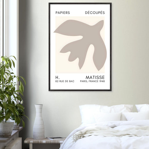Artfulprints Poster Matisse – Floating forms grey   - 70x100 cm - Grijs