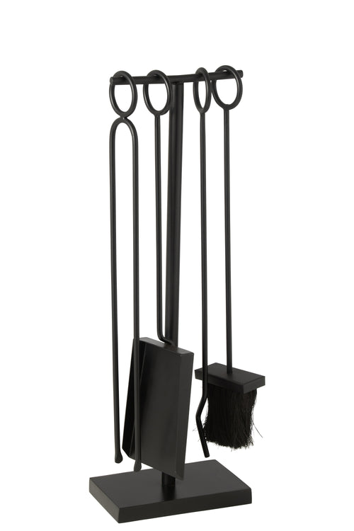 J-Line haardbestek Ring - metaal - zwart - vtwonen shop