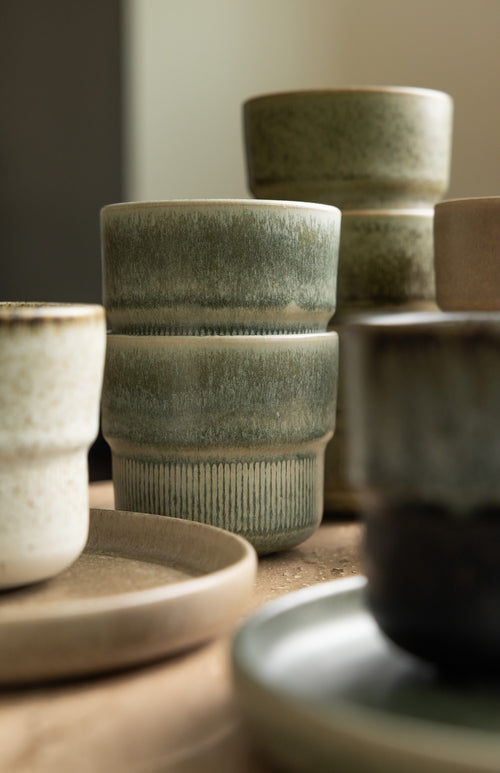 Mimo Homeware koffiekopje Ocean Breeze - 230 ml - set van 2 - vtwonen shop