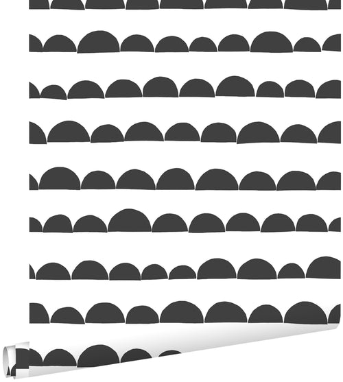 ESTAhome behang grafisch motief zwart wit - 53 cm x 10.05 m - 139268