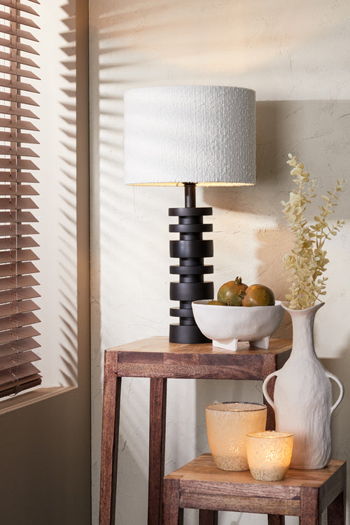 Light & Living lampenkap BOLERO - Ø30x21cm - wit