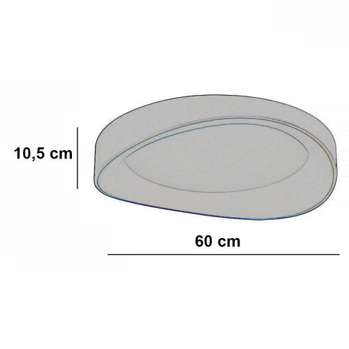 Freelight plafondlamp Duna - 1 lichts - 60  x 10.5   cm - wit - vtwonen shop