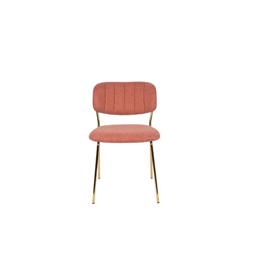 Housecraft Living Jolien Eetkamerstoelen Goud/ Roze - Set van 2 - vtwonen shop