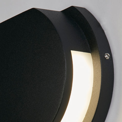 Searchlight Chiswick LED Buiten Wandlamp, Zwart