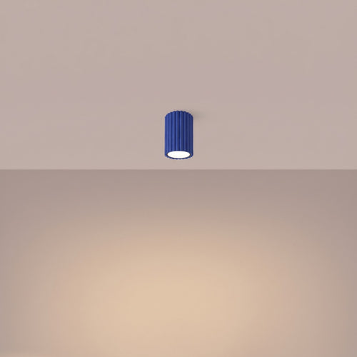 Sollux Lighting Plafondlamp KARBON 10 ultramarijn - 6,5x6,5x10cm