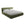 LaMiaSofa Bed met opbergruimte Roma - velours - staal - 200x228x82